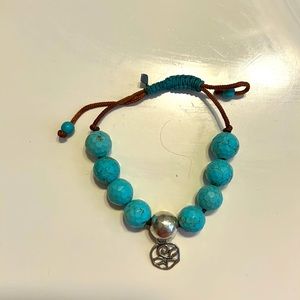 Silpada turquoise beaded bracelet. Adjustable